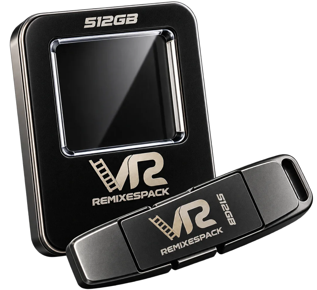 USB VR RemixesPack de 512 GB con más de 50,000 remixes y edits para DJs